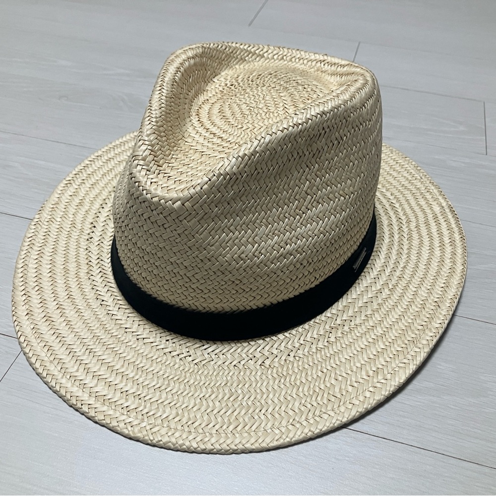 Brixton straw fedora hat small